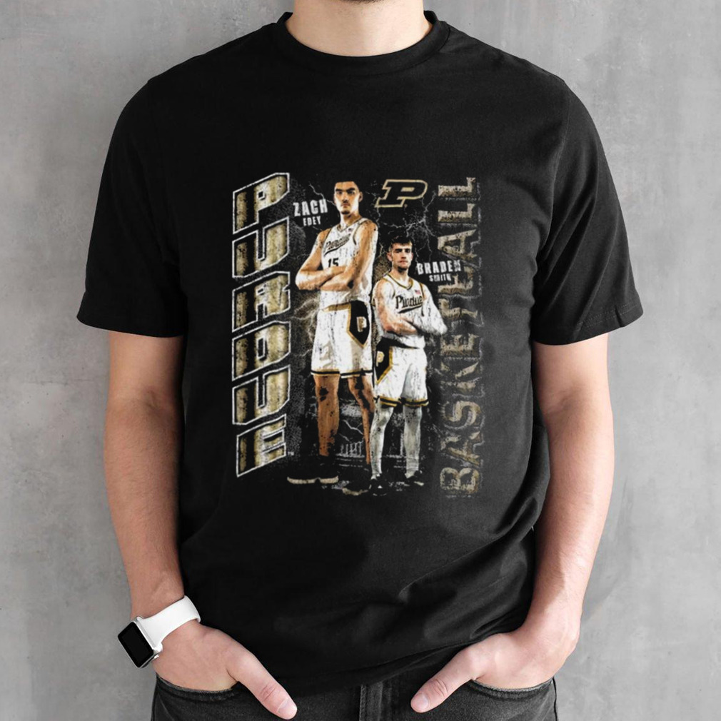 Zach Edey & Braden Smith Purdue Basketball Graphic T-shirt
