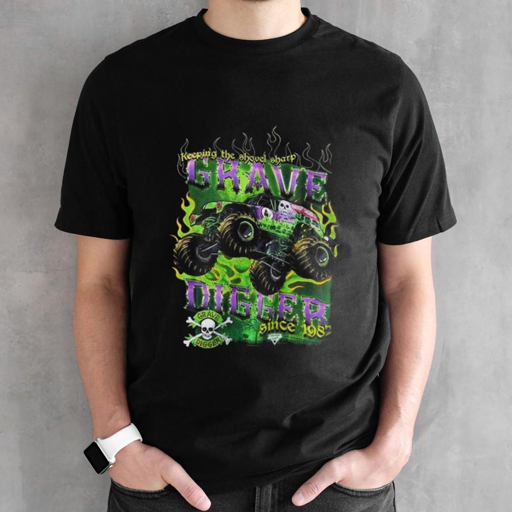 Monster Jam Grave Digger Keep Shovel Sharp T-shirt