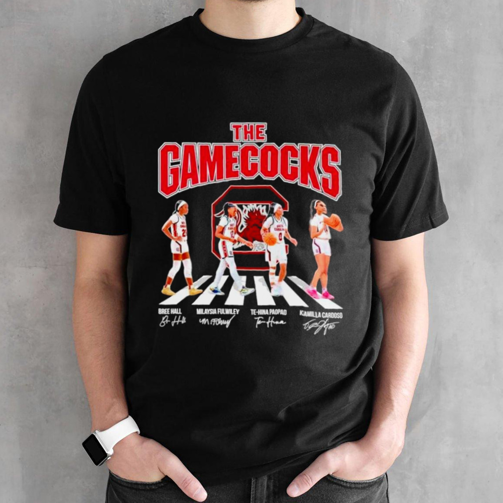 The South Carolina Gamecocks abbey road signatures shirt