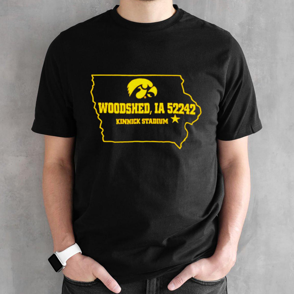 Woodshed Iowa 52242 Kinnick Stadium shirt