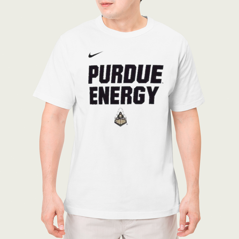 Youth Nike White Purdue Boilermakers 2024 On Court Bench Energy T Shirt