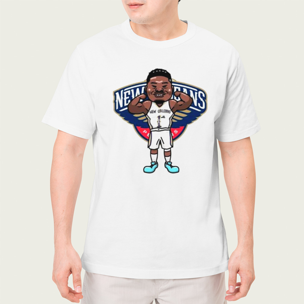 Zion Williamson New Orleans Pelicans player cartoon shirt