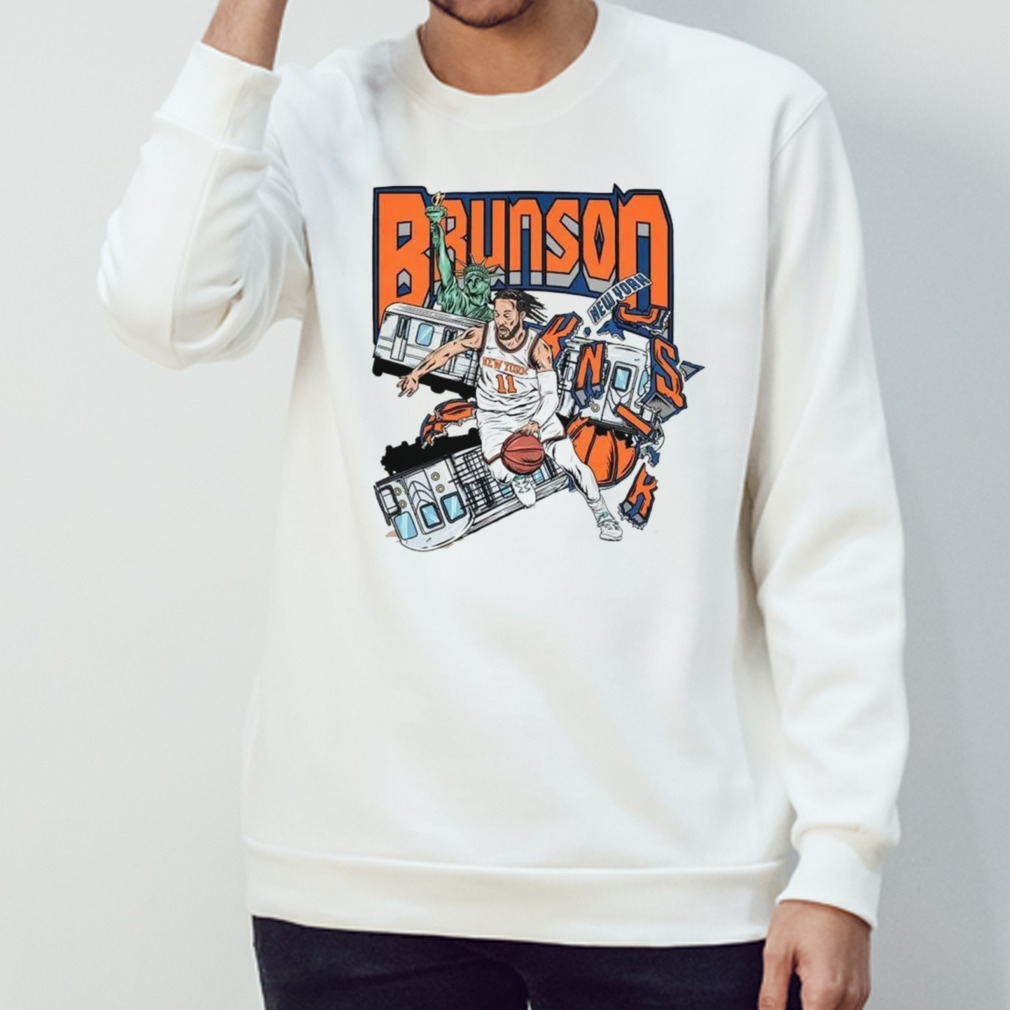 Jalen Brunson Knicks Slam Magazine T-Shirt sold by Len Mussio