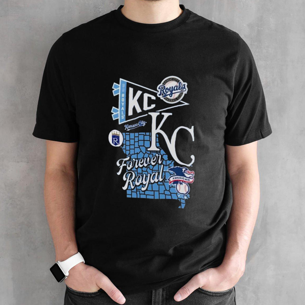 Kansas City Royals Split Zone Forever Royal Shirt