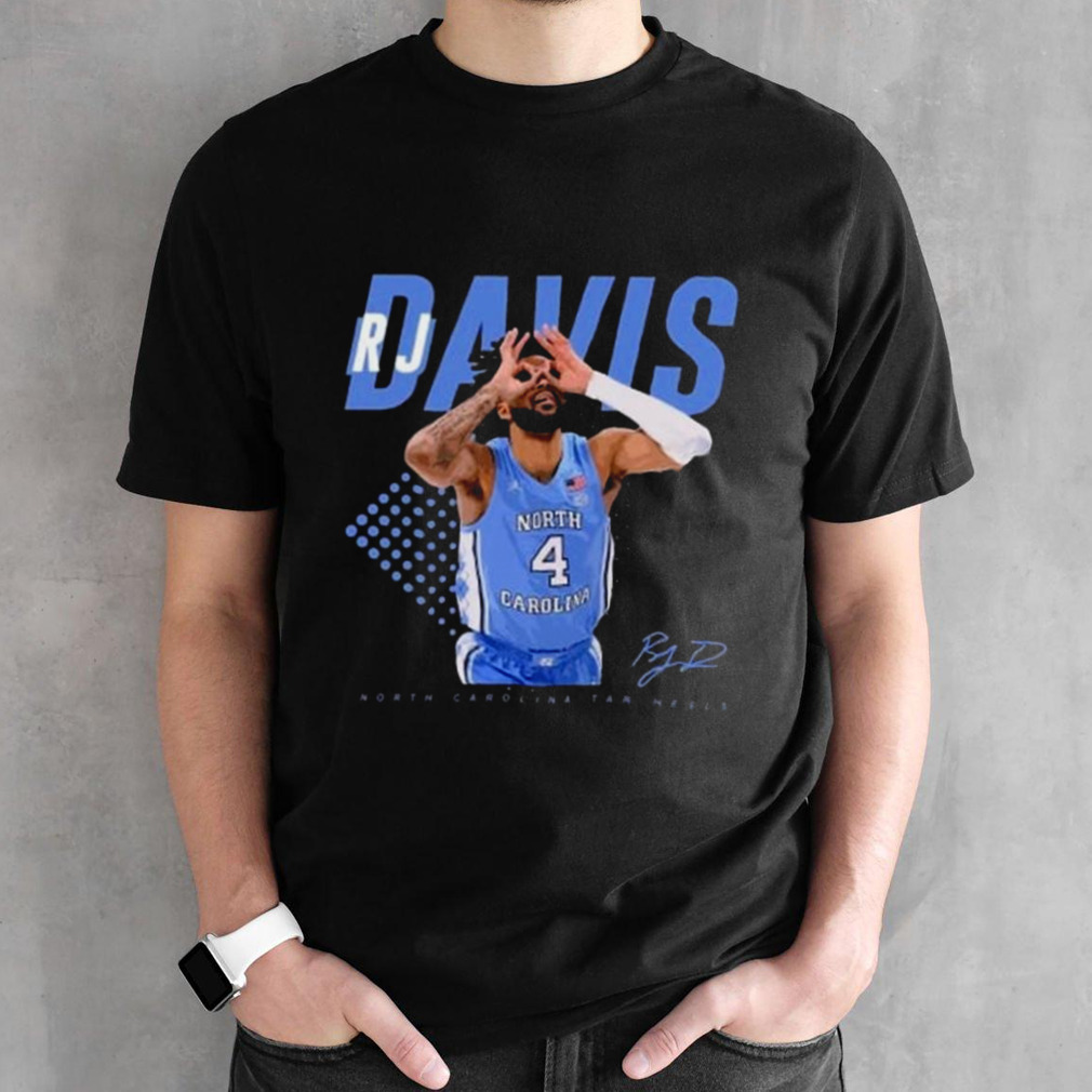 Rj Davis Basketball North Carolina Tar Heels Signature Shirt