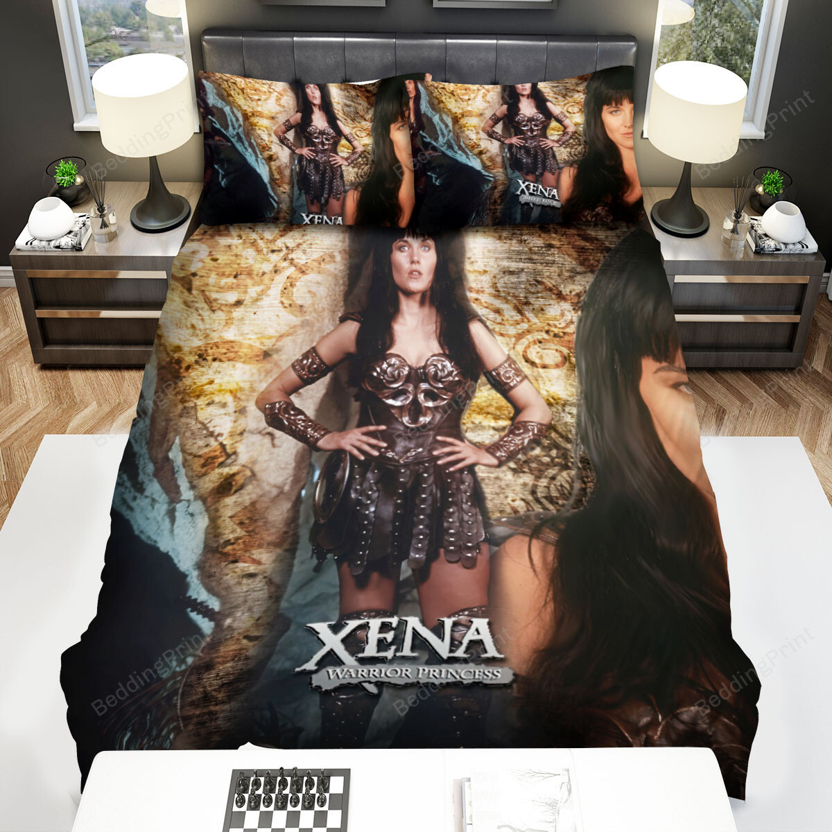 Xena Warrior Princess Wallpaper Movie Poster Bed Sheets Duvet Cover Bedding Sets