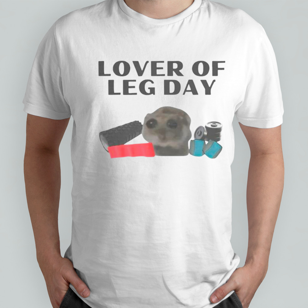 Cat fitness lover of leg day shirt