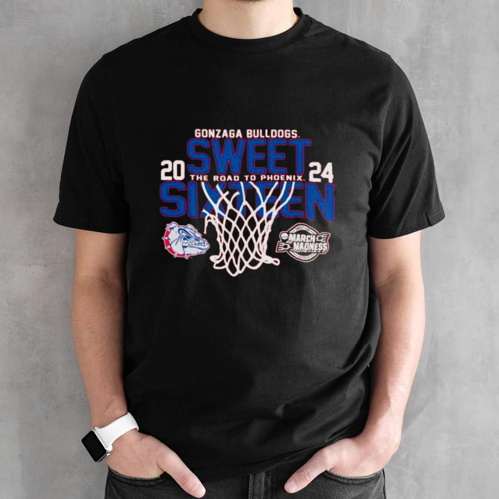 Gonzaga Bulldogs 2024 Men’s Basketball Sweet 16 the road to Phoenix shirt