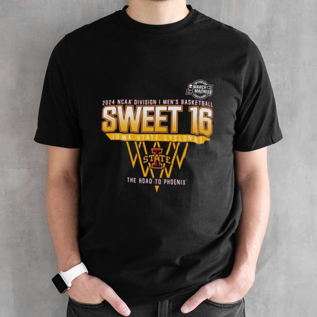 Iowa State Cyclones Sweet 16 DI Men’s Basketball 2024 The Road To Phoenix Shirt