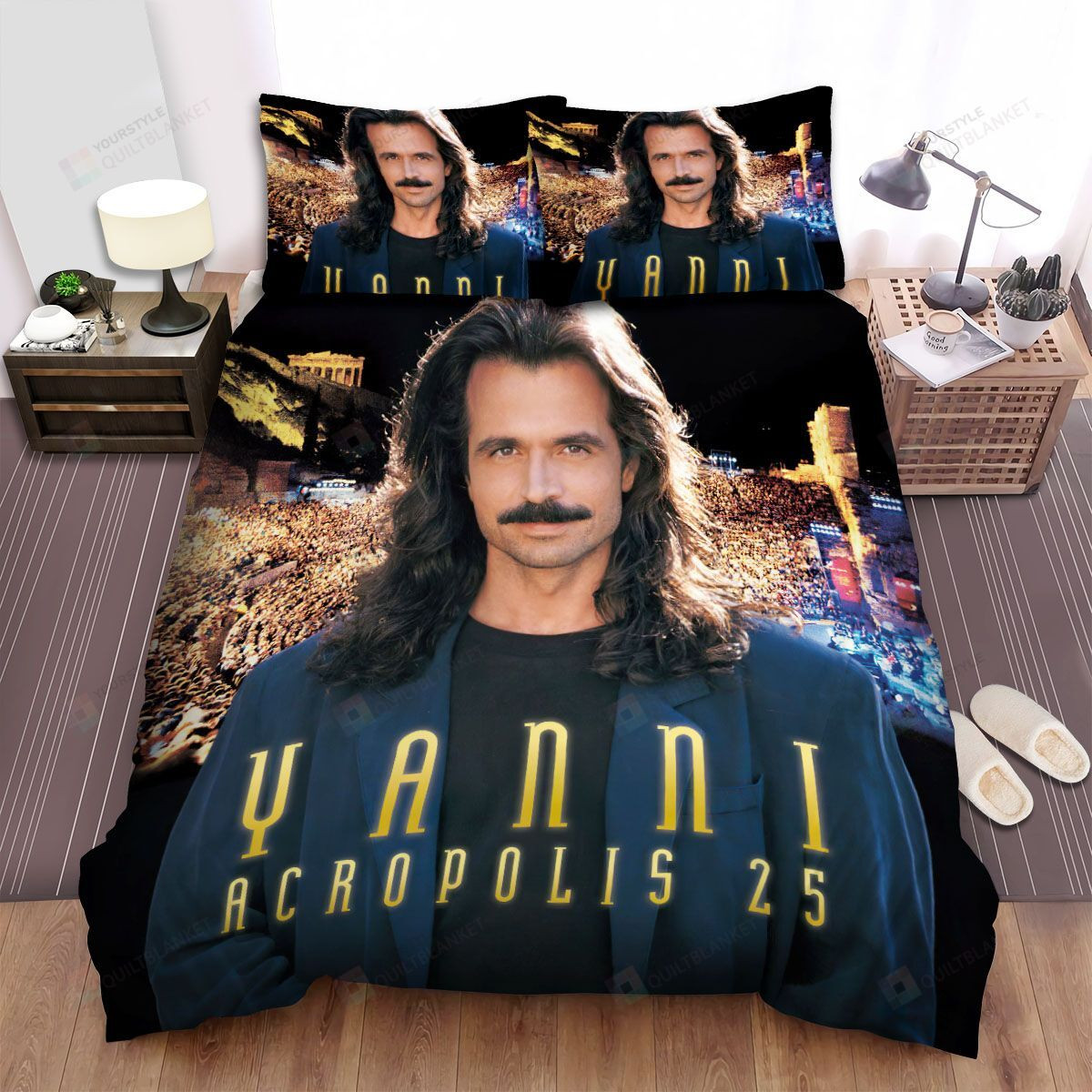 Yanni Acropolis 25 Album Cover Bed Sheets Spread Comforter Duvet Cover Bedding Sets