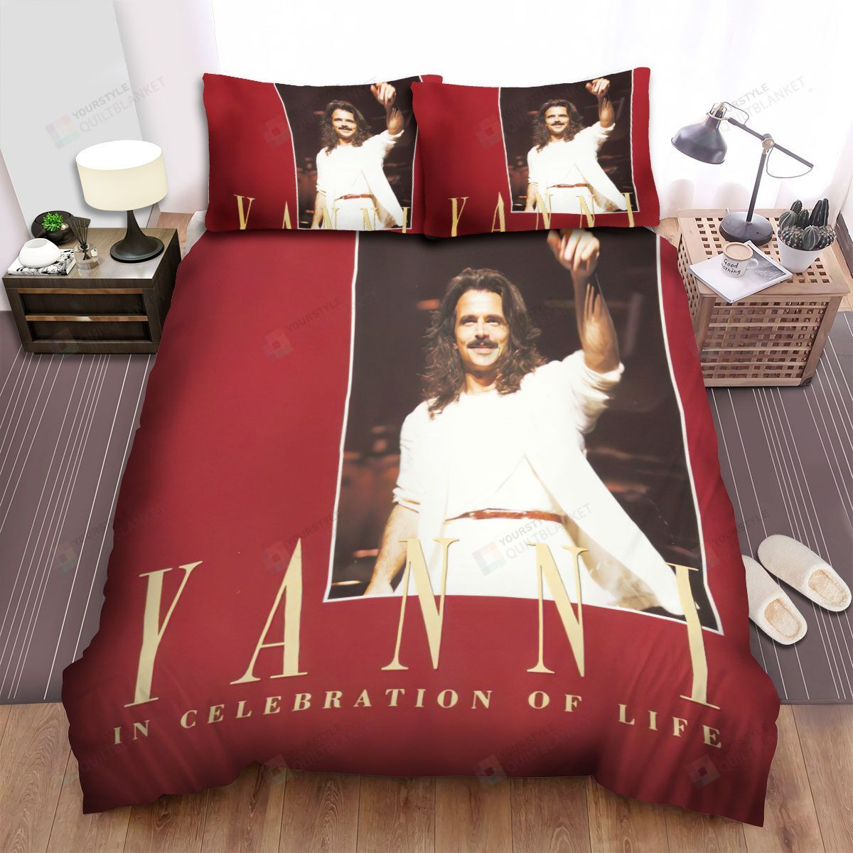 Yanni Bed In Celebration Of Live Album Cover Sheets Spread Comforter Duvet Cover Bedding Sets