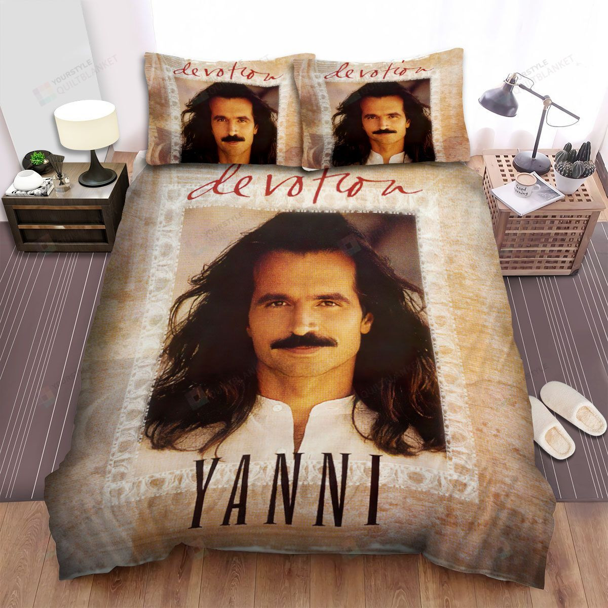 Yanni Devotion Album Cover Bed Sheets Spread Comforter Duvet Cover Bedding Sets