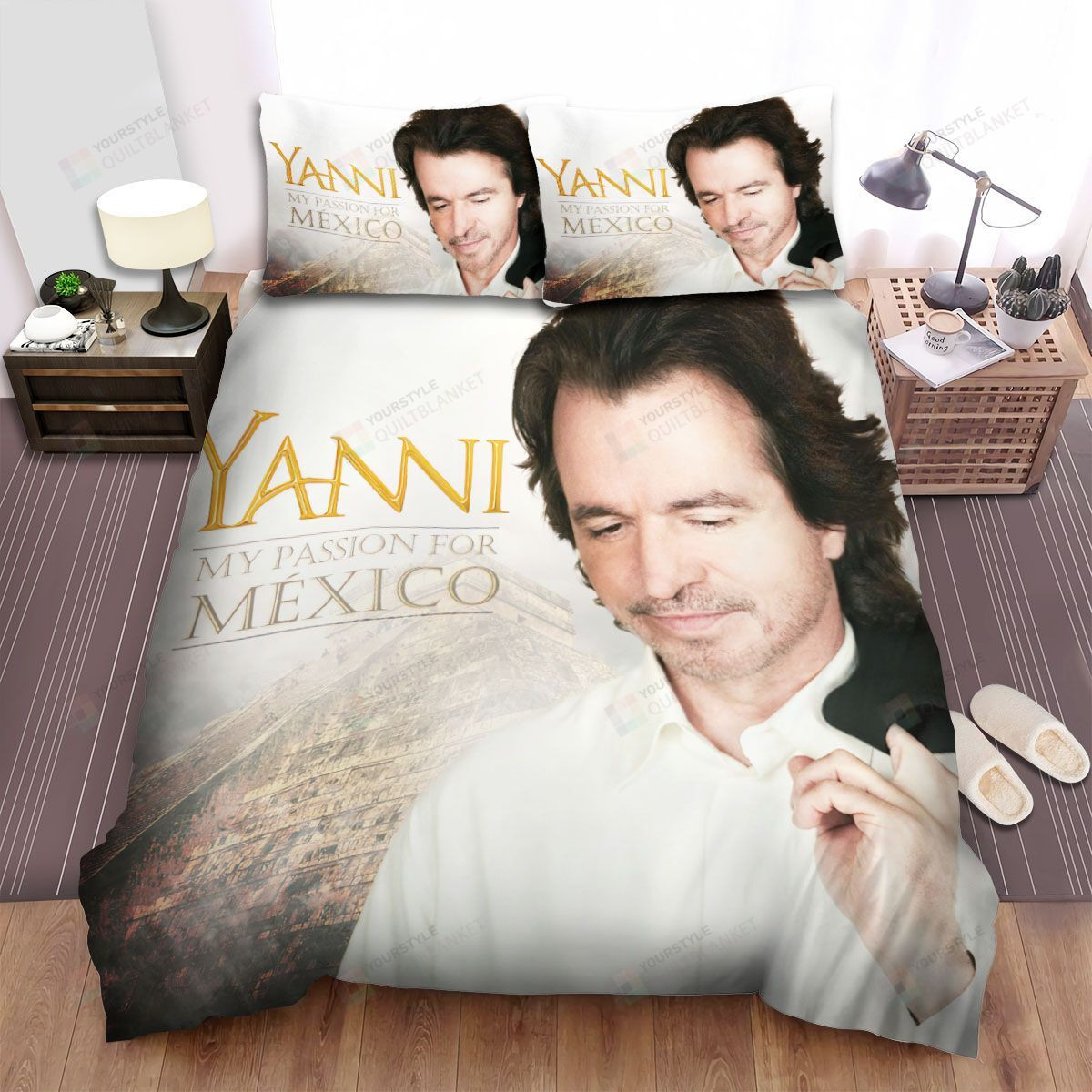 Yanni My Passion For Mexico Album Cover Bed Sheets Spread Comforter Duvet Cover Bedding Sets