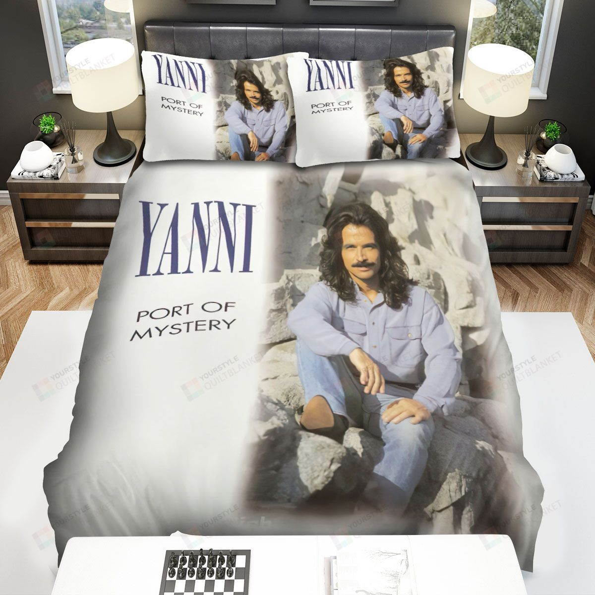 Yanni Port Of Mystery Album Cover Bed Sheets Spread Comforter Duvet Cover Bedding Sets