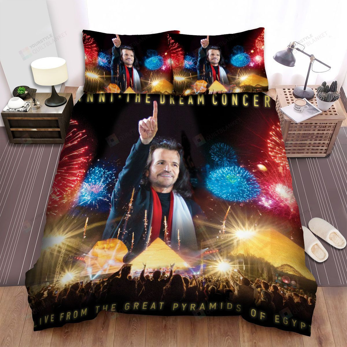 Yanni The Dream Concert Album Cover Bed Sheets Spread Comforter Duvet Cover Bedding Sets