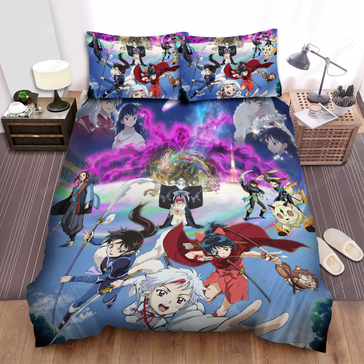 Yashahime Princess Half-Demon Main Characters Poster Bed Sheets Spread Duvet Cover Bedding Sets