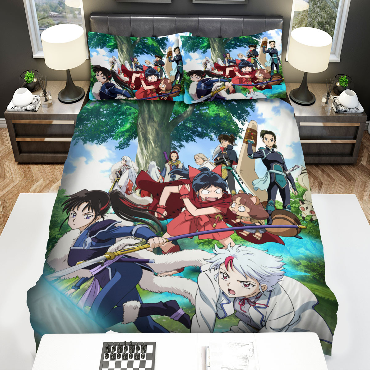 Yashahime Princess Half-Demon Official Anime Poster Bed Sheets Spread Duvet Cover Bedding Sets