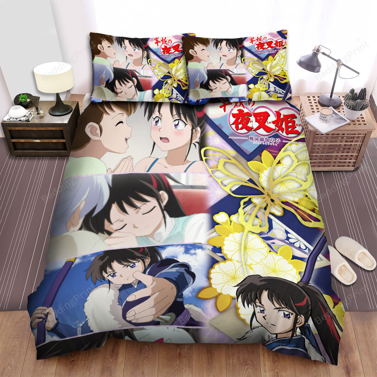 Yashahime Princess Half-Demon Setsunas Moments Poster Bed Sheets Spread Duvet Cover Bedding Sets