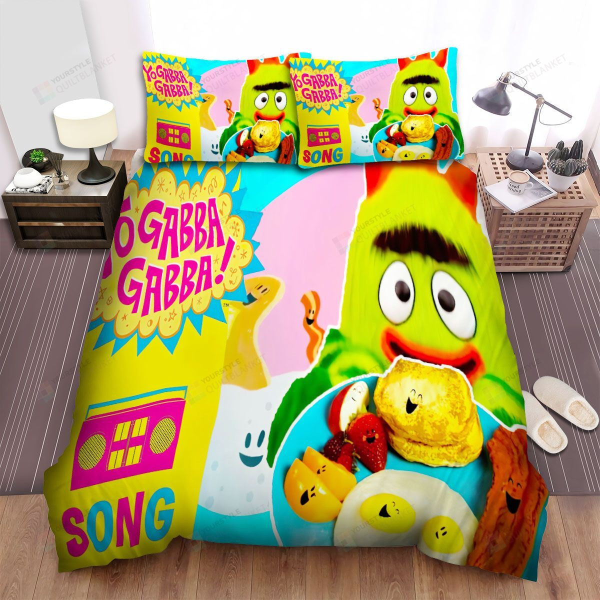 Yo Gabba Gabba! Poster Song Bed Sheets Spread Comforter Duvet Cover Bedding Sets