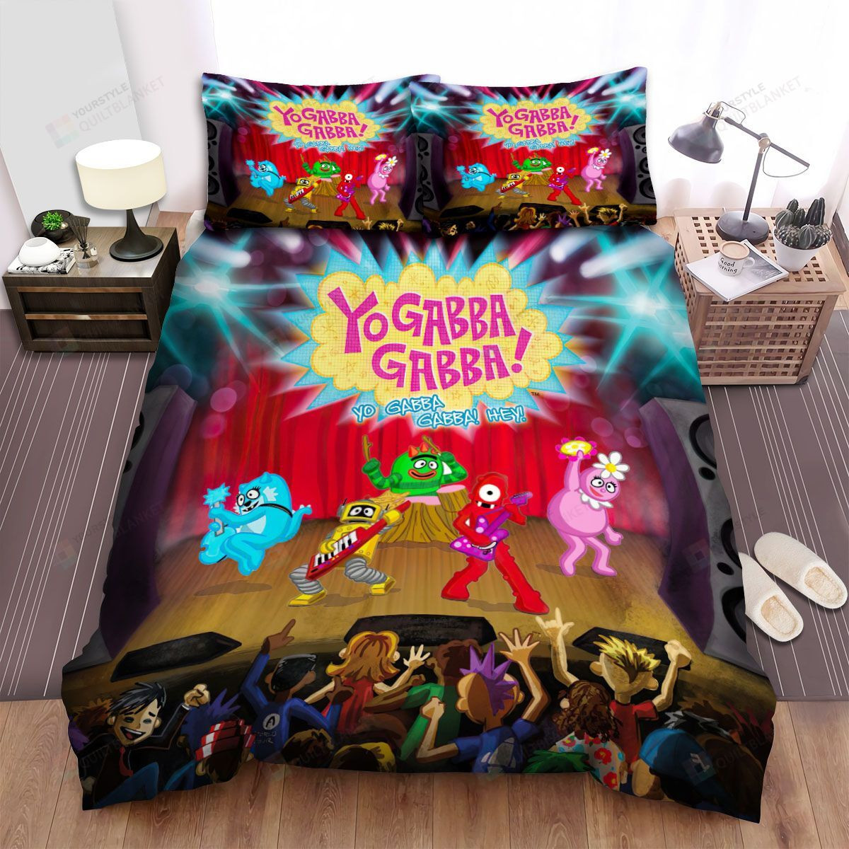 Yo Gabba Gabba! Yo Gabba Gabba Hey Album Bed Sheets Spread Comforter Duvet Cover Bedding Sets