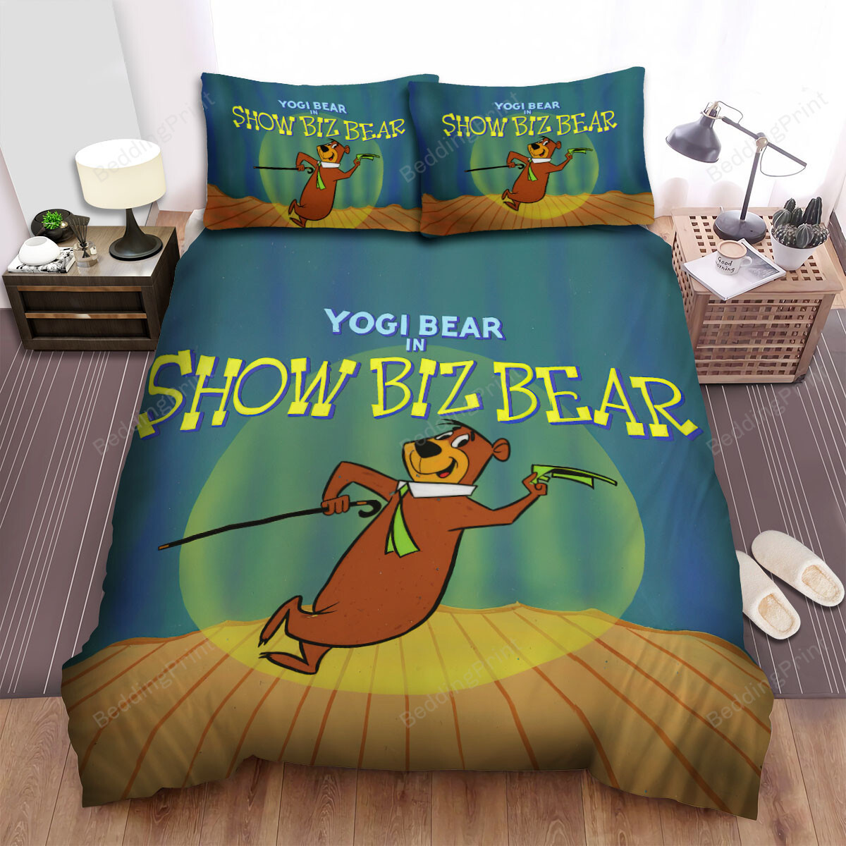 Yogi Bear In Show Biz Bear Bed Sheets Spread Duvet Cover Bedding Sets