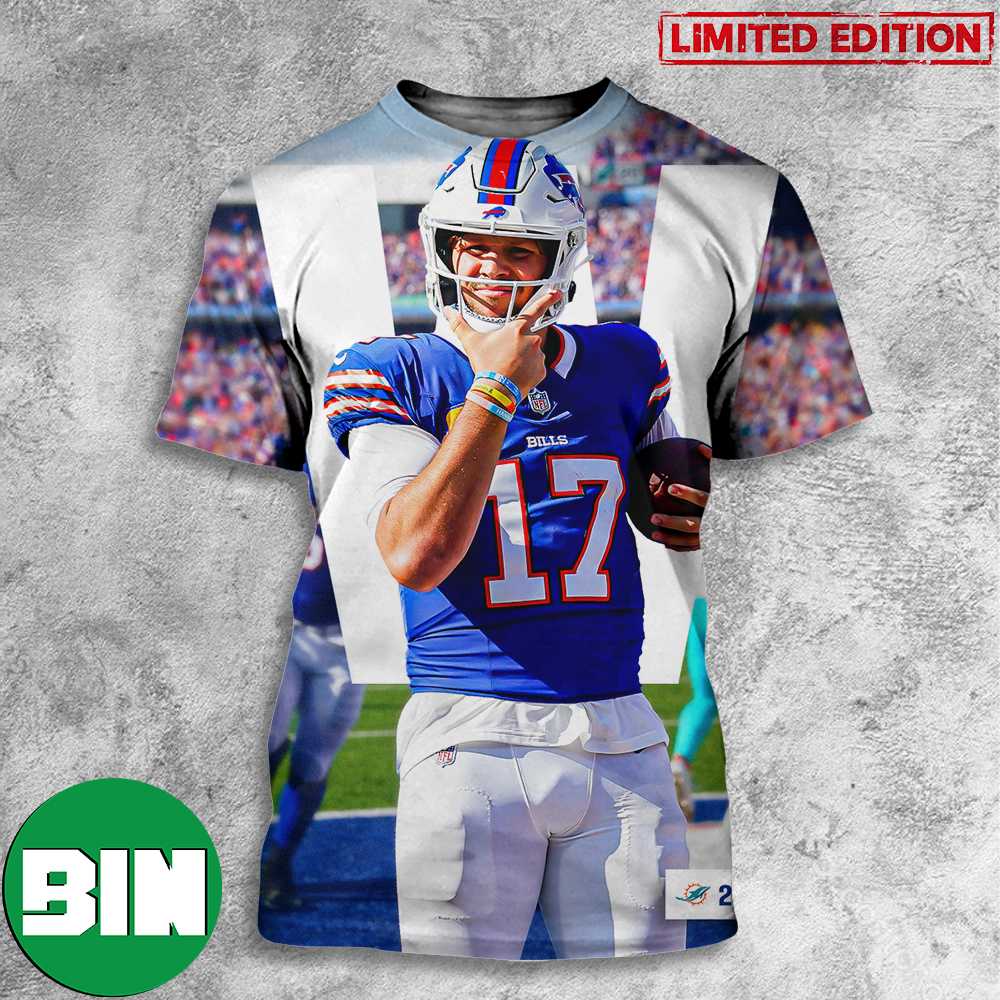 Big Dubs Congratulations Buffalo Bills Win Miami Dolphins Bills Mafia Josh Allen Number 17 3D T-Shirts