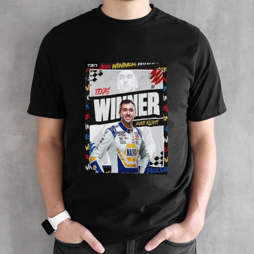 Chase Elliott Team Hendrick First Time Win In Texas In 42 Races Nascar T-shirt