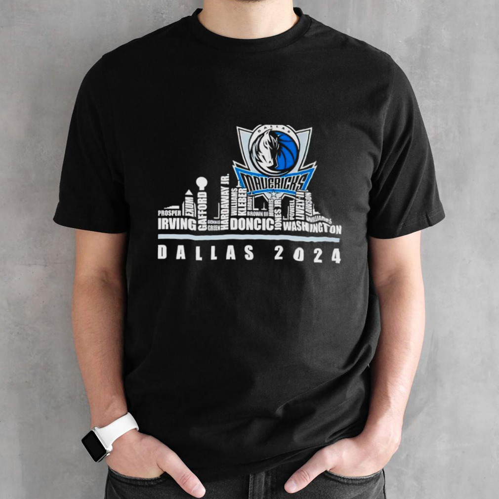 Dallas Mavericks City Horizon team player name 2024 shirt