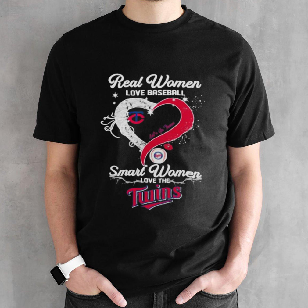 Real Women Love Baseball Smart Women Love The Minnesota Twins Let’s Go Twins 2024 T-shirt