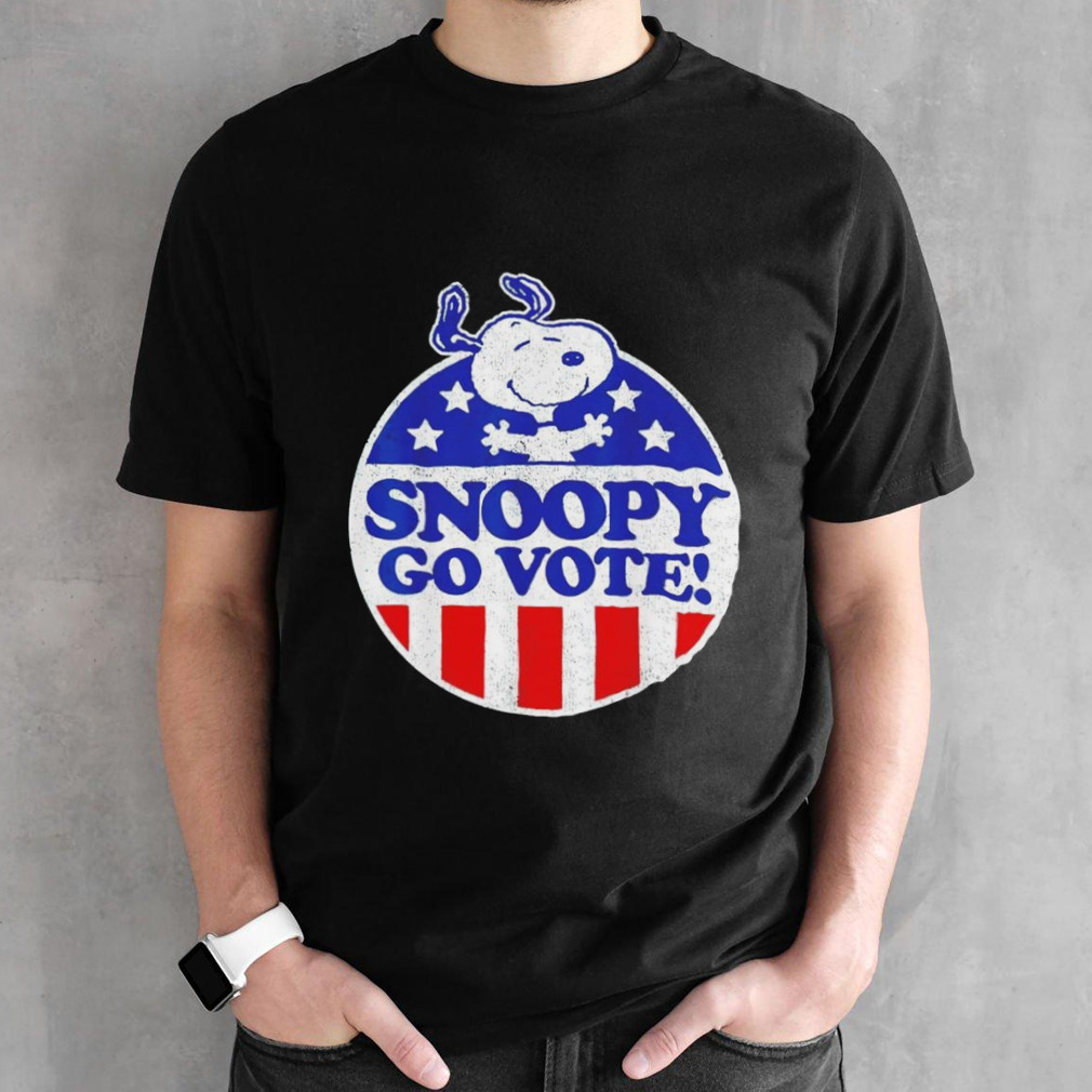 Snoopy go vote USA flag shirt