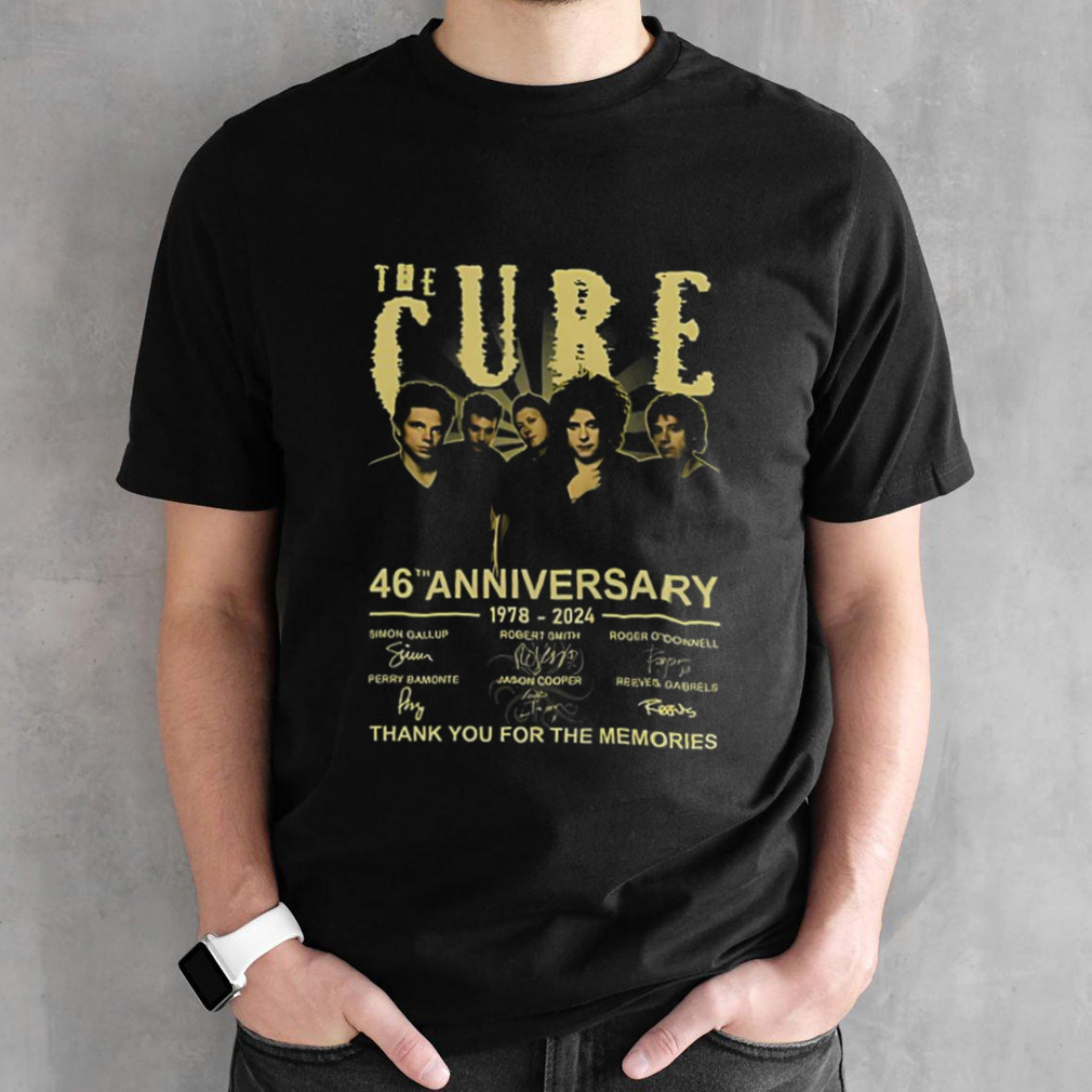 The Cure 46th Anniversary 1978 2024 Thank You For The Memories Shirt
