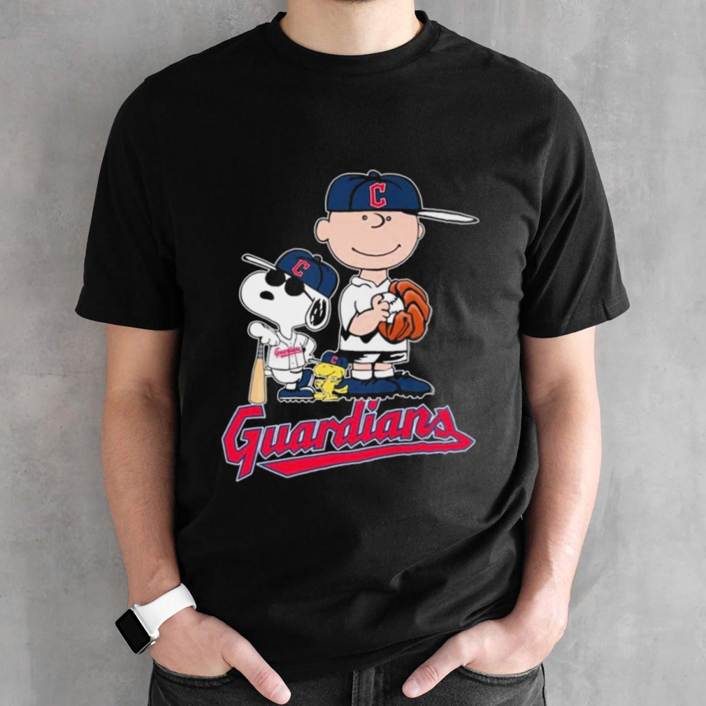 The Peanuts Movie Characters Cleveland Guardians Baseball Shirt