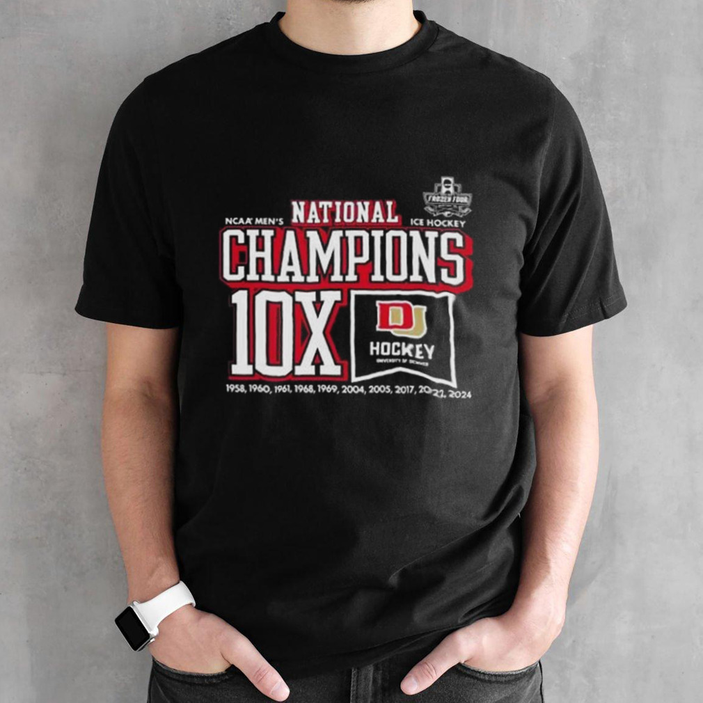 University of Denver Men’s Hockey 1960-2024 10X National Champions Shirt