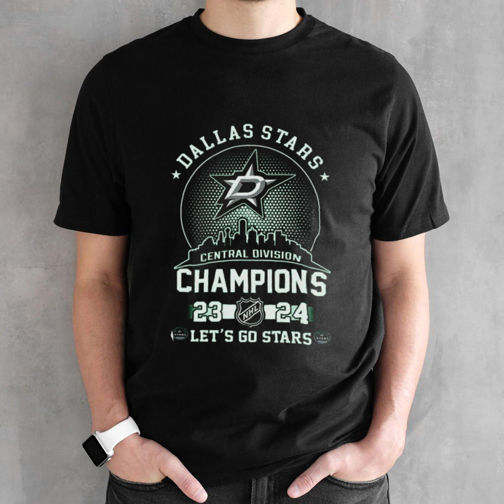 Dallas Stars Central Division Champions 2023-2024 Let’s Go Stars Skyline Shirt