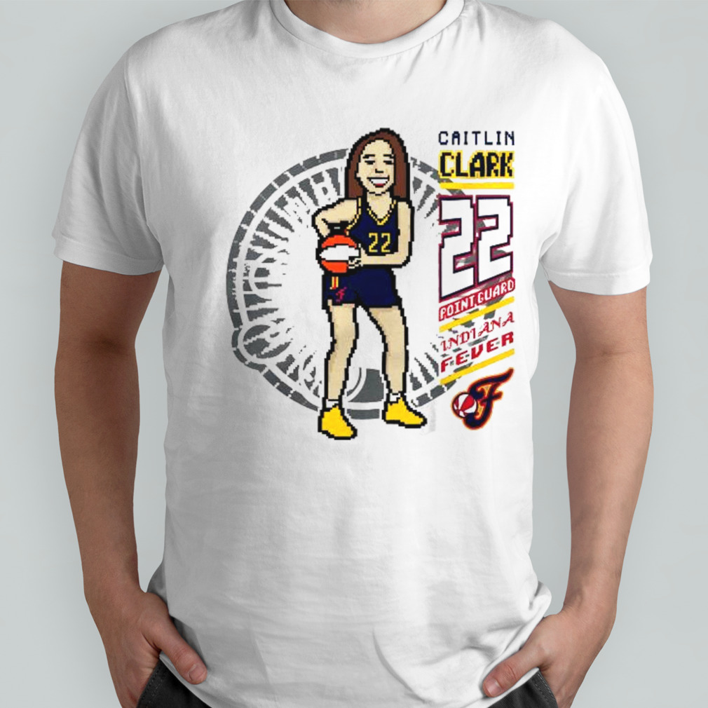 Indiana Fever Caitlin Clark Stadium Essentials Heather Gray Player 8-Bit Shirt