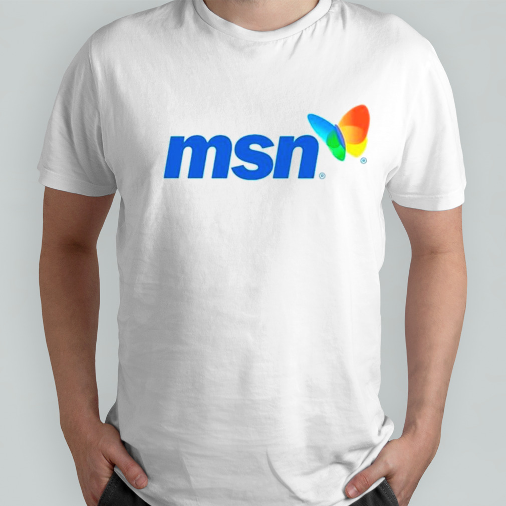 MSN butterfly logo shirt