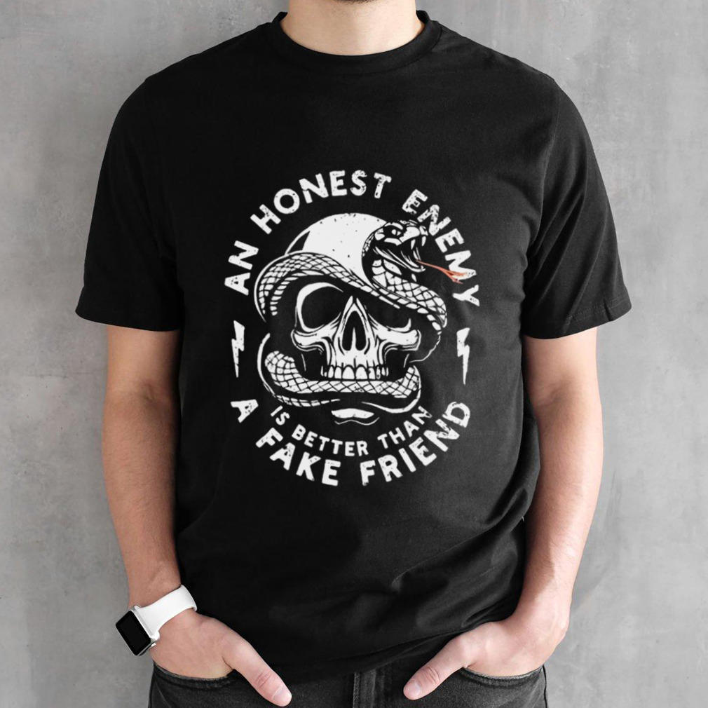 Wisdom Skull Honest Enemies T-shirt