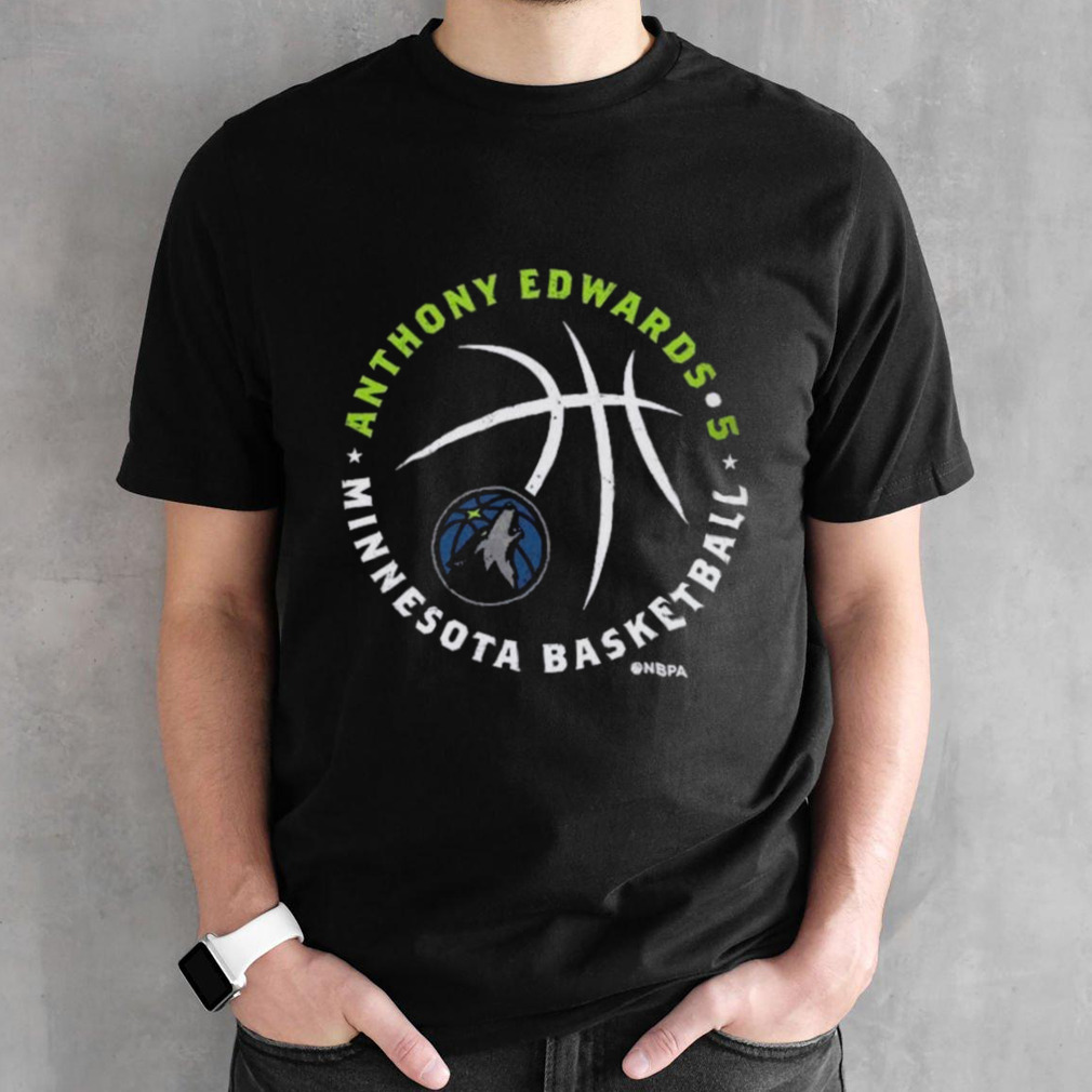 Anthony Edwards Minnesota Timberwolves Player Ball shirt