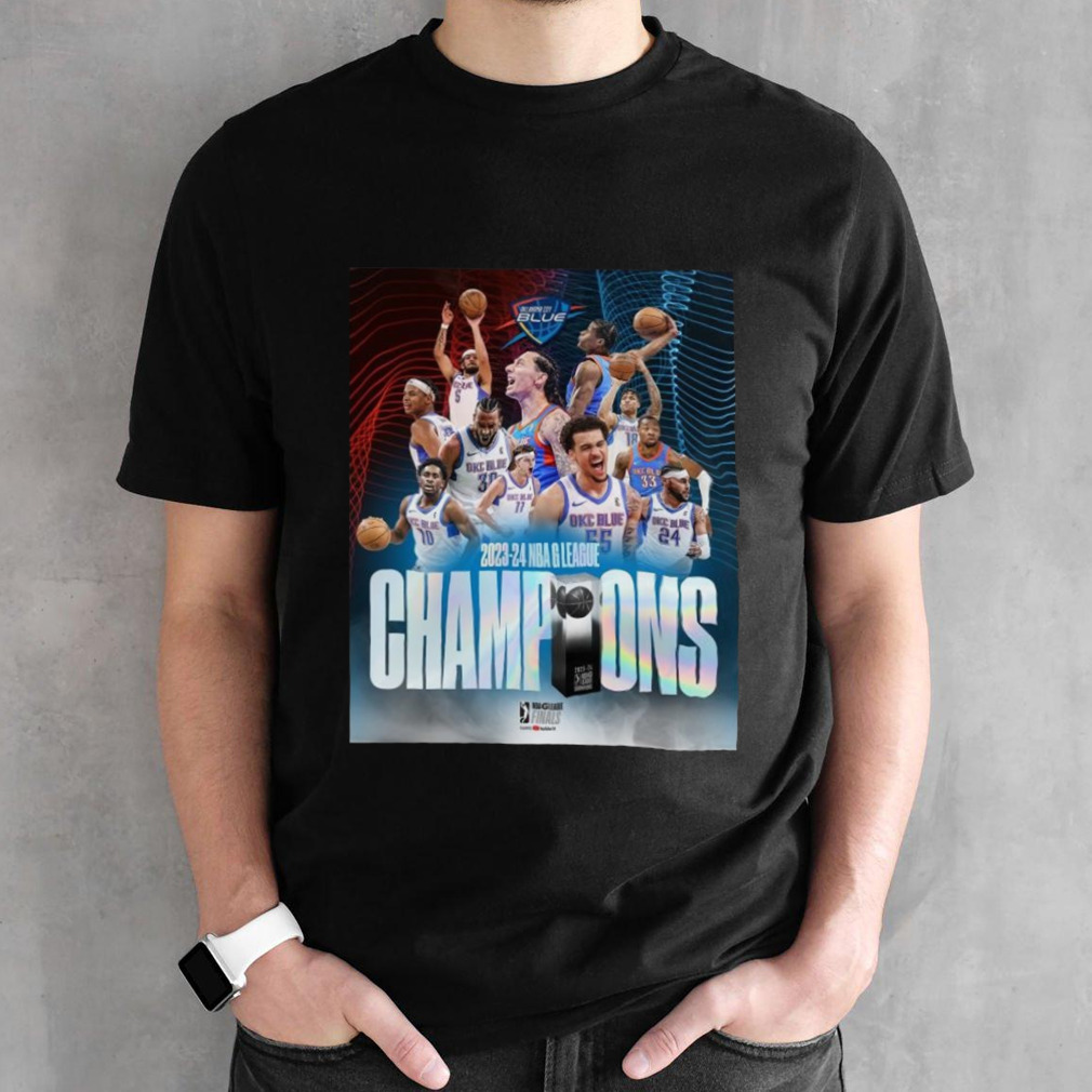 Congratulations Oklahoma City Blue Are G League Champions For The First Time In Team History 2023-24 NBA G League Finals T-shirt