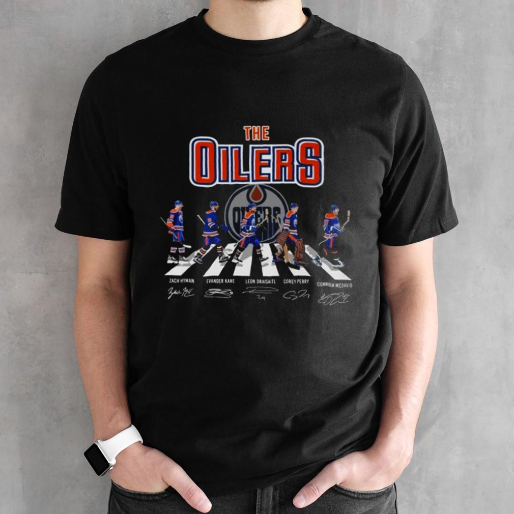 Edmonton Oilers The Legends The Oilers Hockey Abbey Road Signatures Shirt