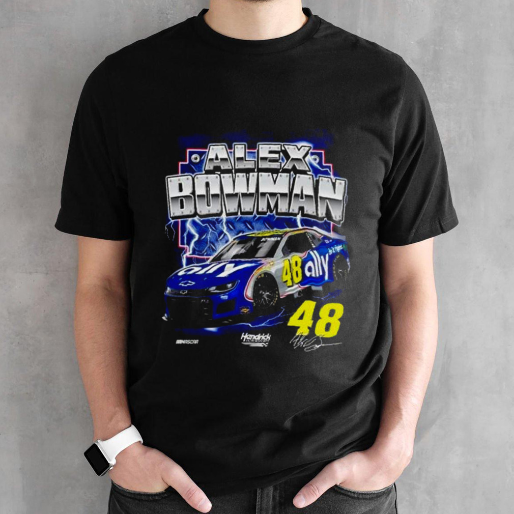 Hendrick Motorsports Team Collection Black Alex Bowman Ally Darlington Throwback Shirt