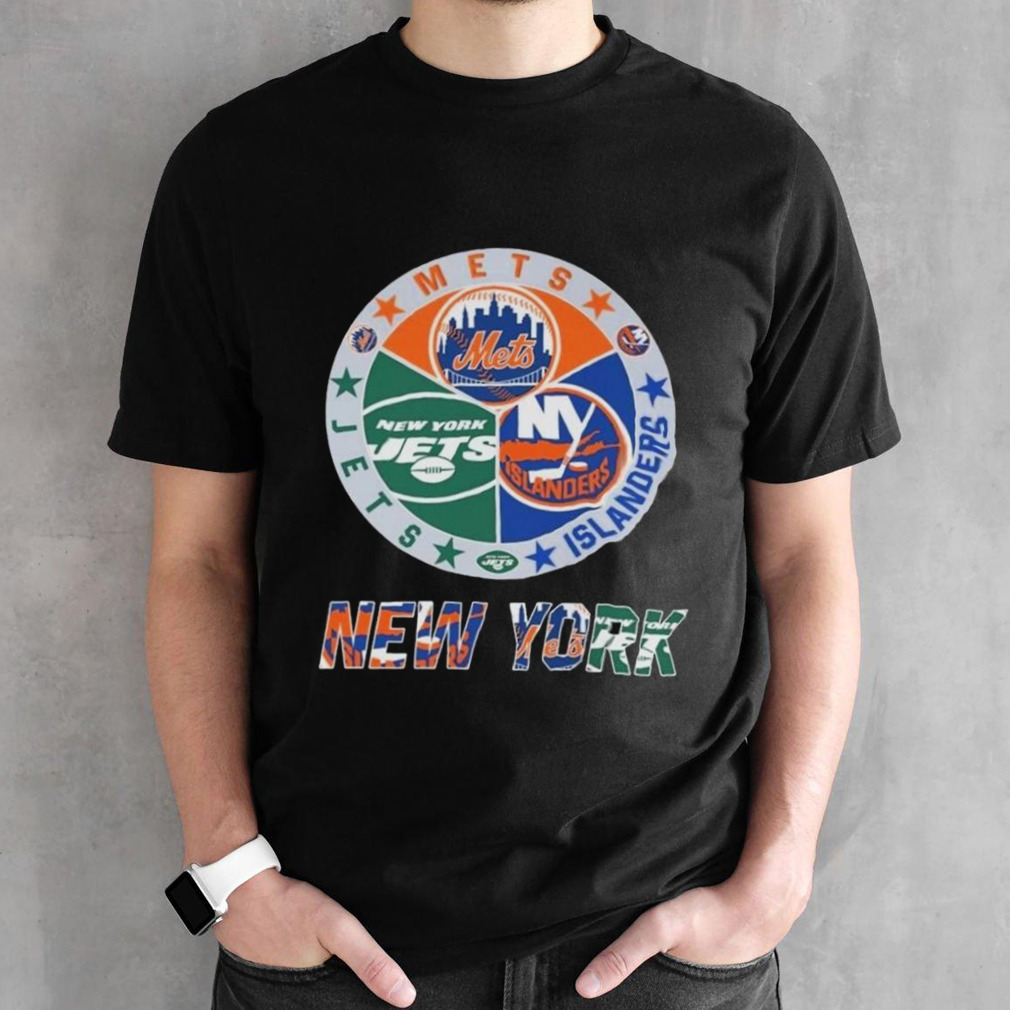 New York Mets New York Jets New York Islanders Proud Fan 2024 Shirt