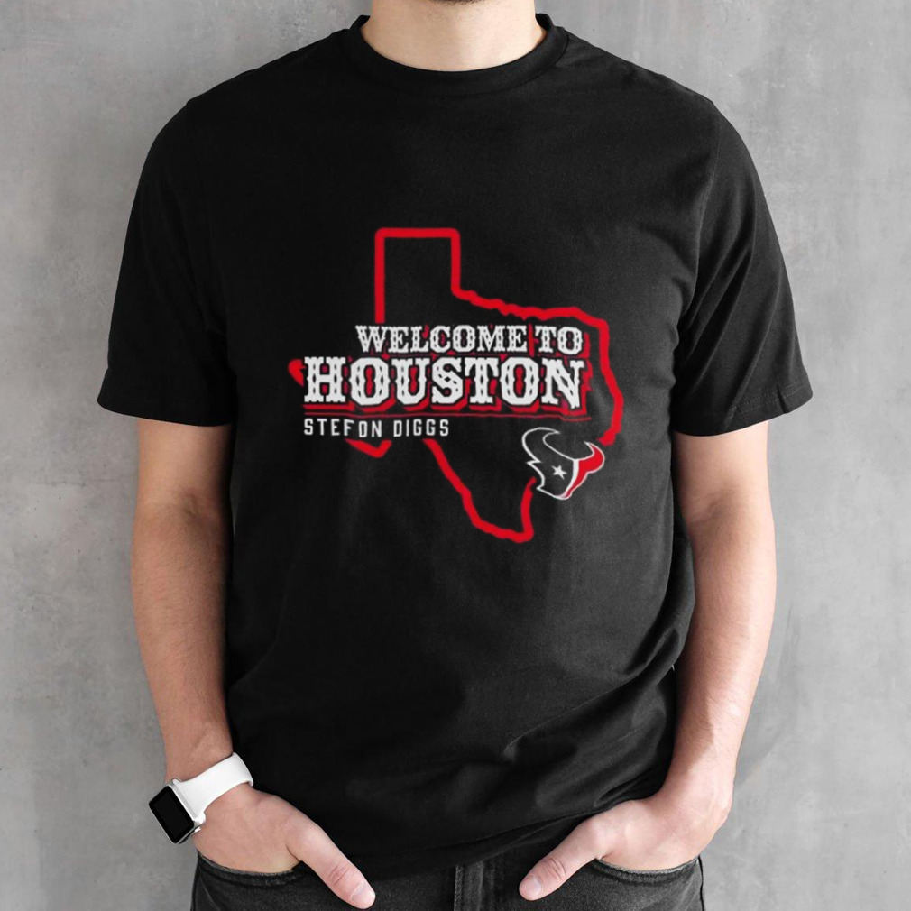 Stefon Diggs Navy Houston Texans Welcome to Houston Shirt