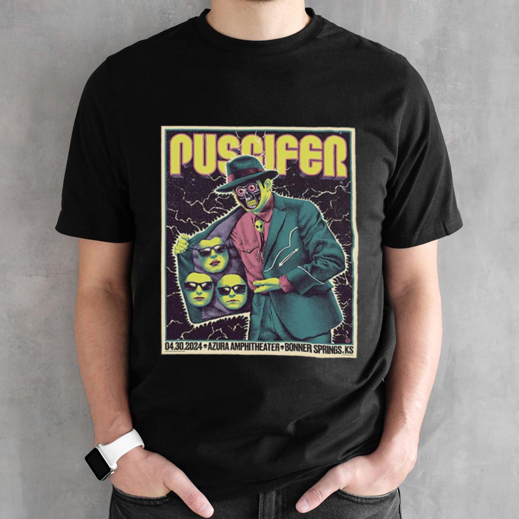 Tonight’s Poster For Bonner Springs KS A Limited Edtion For Puscifer At Azura Amphitheater April 30 2024 T-Shirt