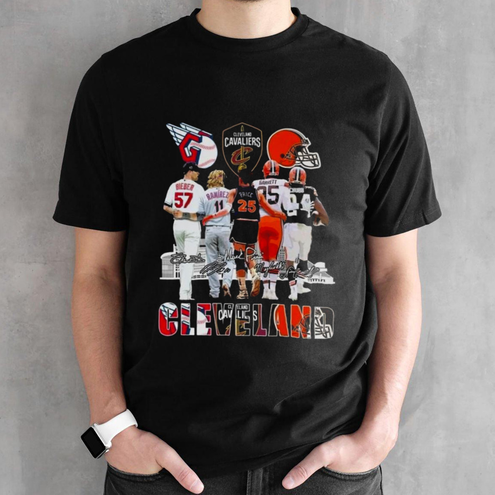 Cleveland Guardians Cleveland Browns Cleveland Cavaliers The Stars Signatures 2024 Shirt