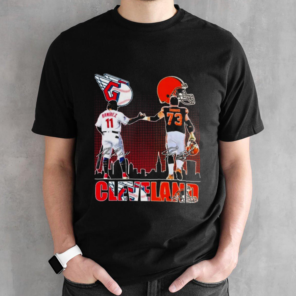 Cleveland Sports Teams Jose Ramirez And Joe Thomas Signatures Shirt