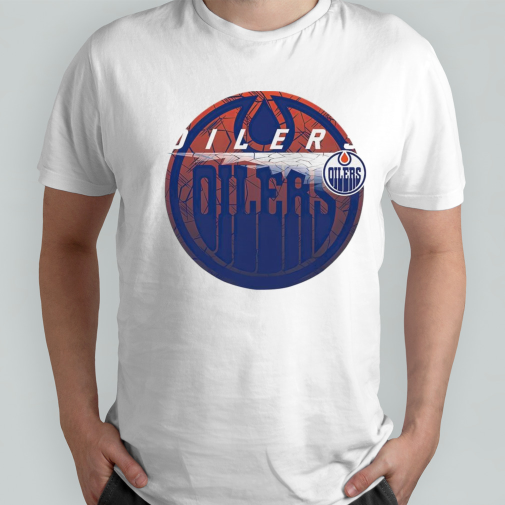 NHL Edmonton Oilers Cracked Ice Hockey shirt