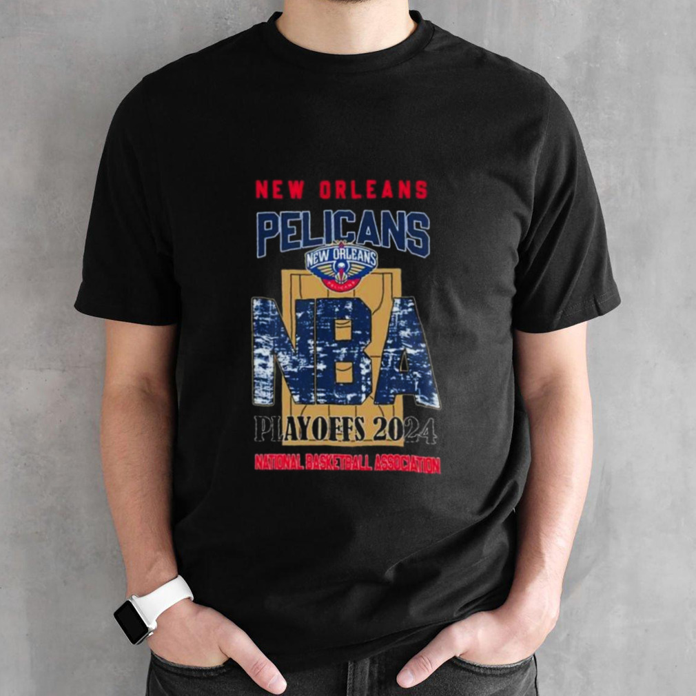 New Orleans Pelicans NBA Playoffs 2024 Stadium Art Fan shirt