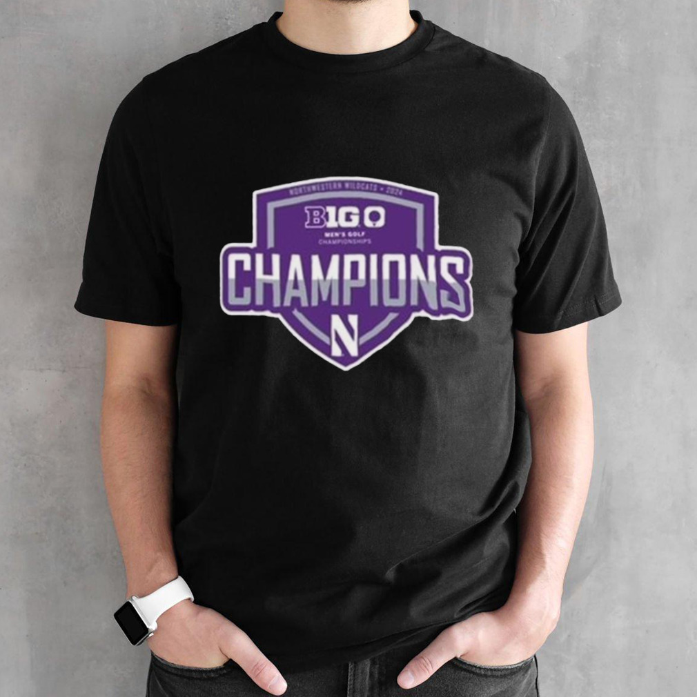 Northwestern Wildcats 2024 Men’s B1G Golf Champions shirt