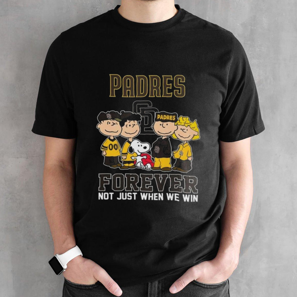 Peanuts San Diego Padres Forever Fan Not Just When We Win 2024 Shirt